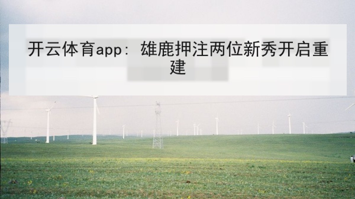 开云体育app: 雄鹿押注两位新秀开启重建 开云体育app: 雄鹿押注两位新秀开启重建